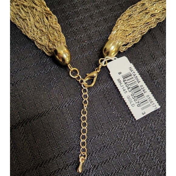 Gorgeous Vintage 29-Strand Gold Plated Natasha Necklace - Picture 5 of 8